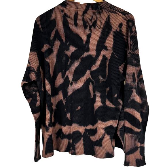 Pistola Darya Acid Dye Cotton Sweater in Dark Lava Women's Size Small NWT - Picture 2 of 10